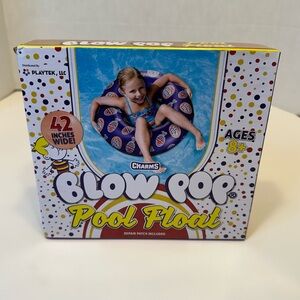 Giant Blow Pop Blue Pool Float & Water FUN Tube 42 in Wide NIB